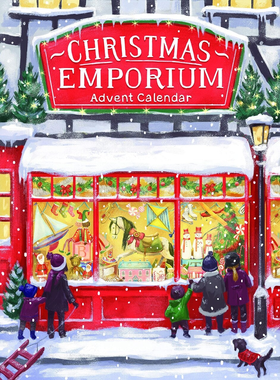 Babalu Christmas Advent Calendar - Christmas Emporium - 24 Doors with Surprise Images for The Countdown to Christmas